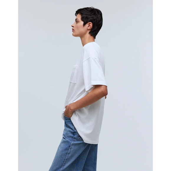 Madewell Garment-Dyed Oversized Pocket Tee S - Picture 2 of 7
